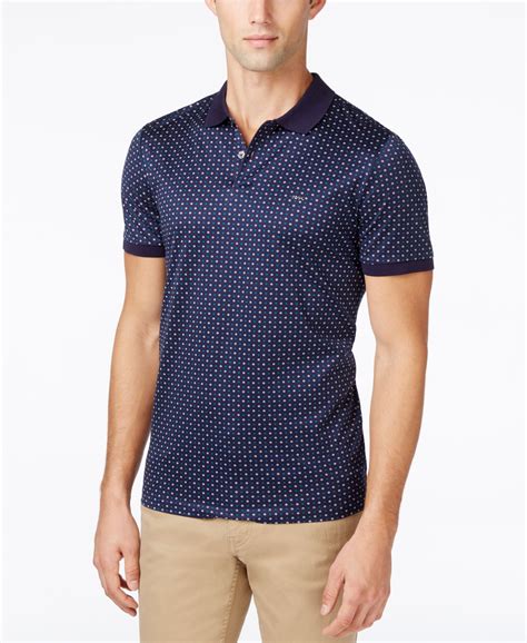 michael kors mens dot print polo|Michael Kors Men's Classic.